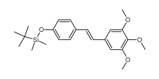 (E)-1-[4-[(tert-butyldimethylsilyl)oxy]phenyl]-2-(3,4,5-trimethoxyphenyl)ethene结构式