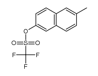 2-methyl-6-[(trifluoromethanesulfonyl)oxy]-naphthalene结构式