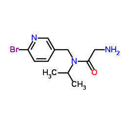 N-[(6-Bromo-3-pyridinyl)methyl]-N-isopropylglycinamide结构式