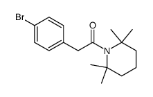 2-(4-bromophenyl)-1-(2,2,6,6-tetramethylpiperidin-1-yl)ethanone Structure
