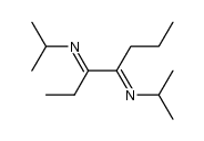 (N,N'E,N,N'E)-N,N'-(heptane-3,4-diylidene)bis(propan-2-amine)结构式