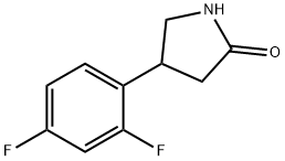 4-(2,4-Difluorophenyl)pyrrolidin-2-one Structure