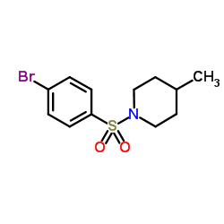 1-[(4-Bromophenyl)sulfonyl]-4-methylpiperidine structure