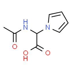 1H-Pyrrole-1-acetic acid,-alpha--(acetylamino)-结构式