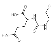 4-carbamoyl-2-(2-chloroethylcarbamoylamino)butanoic acid结构式