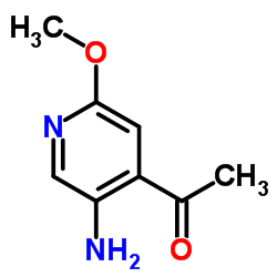 1-(5-Amino-2-methoxy-4-pyridinyl)ethanone结构式