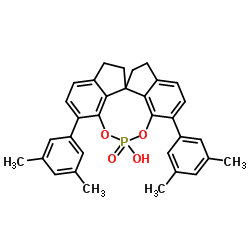 (S)-6,6'-双(3,5-二甲基苯基)螺环二酚磷酸酯结构式
