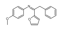 N-(1-(furan-2-yl)-2-phenylethylidene)-4-methoxyaniline Structure