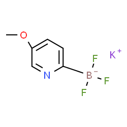 Potassium Trifluoro(5-methoxy-2-pyridinyl)-borate Structure