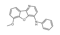 6-methoxy-4-(N-phenylamino)benzo[b]furo[3,2-b]pyridine结构式