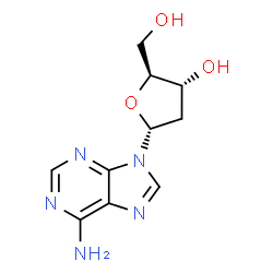 9-(2-Deoxy-α-L-erythro-pentofuranosyl)-9H-purin-6-amine structure