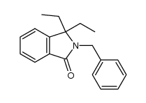 2-benzyl-3,3-diethylisoindolin-1-one结构式