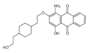 1-amino-4-hydroxy-2-[2-[4-(2-hydroxyethyl)cyclohexyl]ethoxy]anthracene-9,10-dione结构式