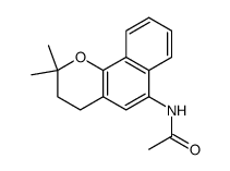 6-acetylamino-3,4-dihydro-2,2-dimethylnaphthol(1,2-b)pyran Structure