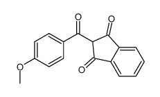 2-(4-methoxybenzoyl)indene-1,3-dione结构式
