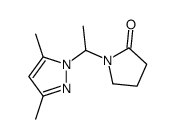 1-(1-(3,5-Dimethyl-1H-pyrazol-1-yl)ethyl)-2-pyrrolidinone结构式