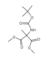 dimethyl 2-[(tert-butoxycarbonyl)amino]-2-methylmalonate Structure