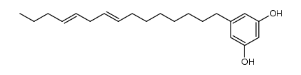 5-pentadeca-8,11-dienyl-resorcinol Structure