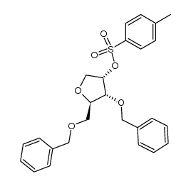 (3S,4R,5R)-4-(benzyloxy)-5-((benzyloxy)methyl)tetrahydrofuran-3-yl 4-methylbenzenesulfonate Structure