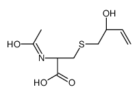 (2R)-2-acetamido-3-(2-hydroxybut-3-enylsulfanyl)propanoic acid Structure