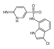 6-amino-N-(3-chloro-1H-indol-7-yl)pyridine-3-sulfonamide Structure