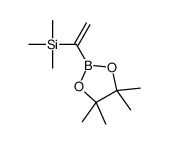 trimethyl-[1-(4,4,5,5-tetramethyl-1,3,2-dioxaborolan-2-yl)ethenyl]silane结构式