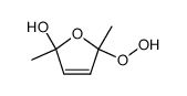 5-hydroperoxy-2,5-dimethyl-2,5-dihydro-furan-2-ol结构式