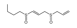 1-[(E)-3-prop-2-enylsulfinylprop-1-enyl]sulfinylbutane structure