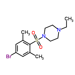 1-[(4-Bromo-2,6-dimethylphenyl)sulfonyl]-4-ethylpiperazine结构式