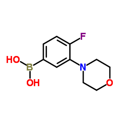 (4-fluoro-3-Morpholinophenyl)boronic acid structure