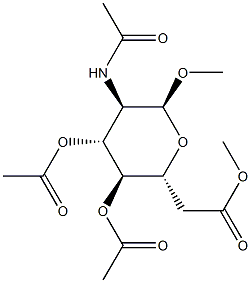 Methyl 2-(acetylamino)-2-deoxy-α-D-galactopyranoside 3,4,6-triacetate Structure
