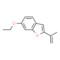 Benzofuran, 6-ethoxy-2-(1-methylethenyl)- (9CI) Structure