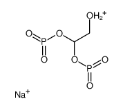 sodium,hydroxy-(2-hydroxy-1-phosphooxyethoxy)-oxophosphanium Structure