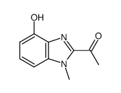 Ethanone, 1-(4-hydroxy-1-methyl-1H-benzimidazol-2-yl)- (9CI)结构式