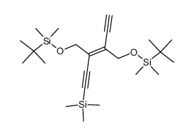 (E)-3,4-Bis-(tert-butyl-dimethyl-silanyloxymethyl)-1-trimethylsilanyl-hex-3-ene-1,5-diyne Structure