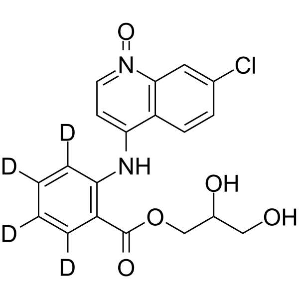 Glafenine-d4 N-Oxide Structure