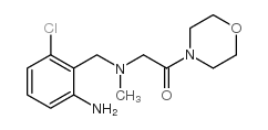 4-[[[(2-amino-6-chlorophenyl)methyl]methylamino]acetyl]morpholine结构式