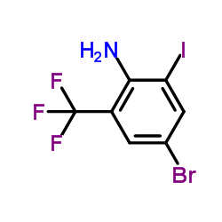 4-Bromo-2-iodo-6-(trifluoromethyl)aniline picture