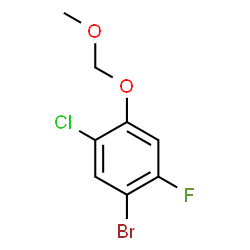 1-Bromo-5-chloro-2-fluoro-4-(methoxymethoxy)benzene结构式