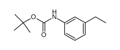 3-ethyl-N-(tert-butoxycarbonyl)aniline结构式