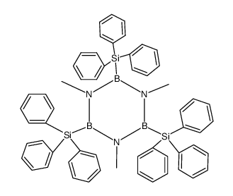 B-tris(triphenylsilyl)-N-trimethylborazine结构式