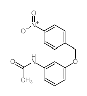 Acetamide,N-[3-[(4-nitrophenyl)methoxy]phenyl]- Structure