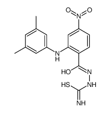 [[2-(3,5-dimethylanilino)-4-nitrobenzoyl]amino]thiourea结构式