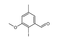 2-iodo-3-methoxy-5-methylbenzaldehyde Structure