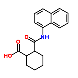 2-(1-Naphthylcarbamoyl)cyclohexanecarboxylic acid Structure