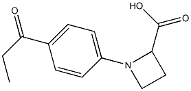 1-(4-propionylphenyl)azetidine-2-carboxylic acid Structure