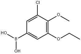 3-Chloro-5-ethoxy-4-methoxyphenylboronic acid结构式