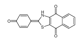 2-(4-oxocyclohexa-2,5-dien-1-ylidene)-3H-benzo[f][1,3]benzothiazole-4,9-dione Structure