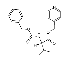 N-[(Benzyloxy)carbonyl]-L-valine 4-pyridylmethyl ester结构式