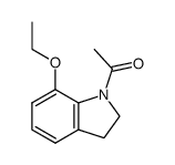 1H-Indole,1-acetyl-7-ethoxy-2,3-dihydro-(9CI)结构式
